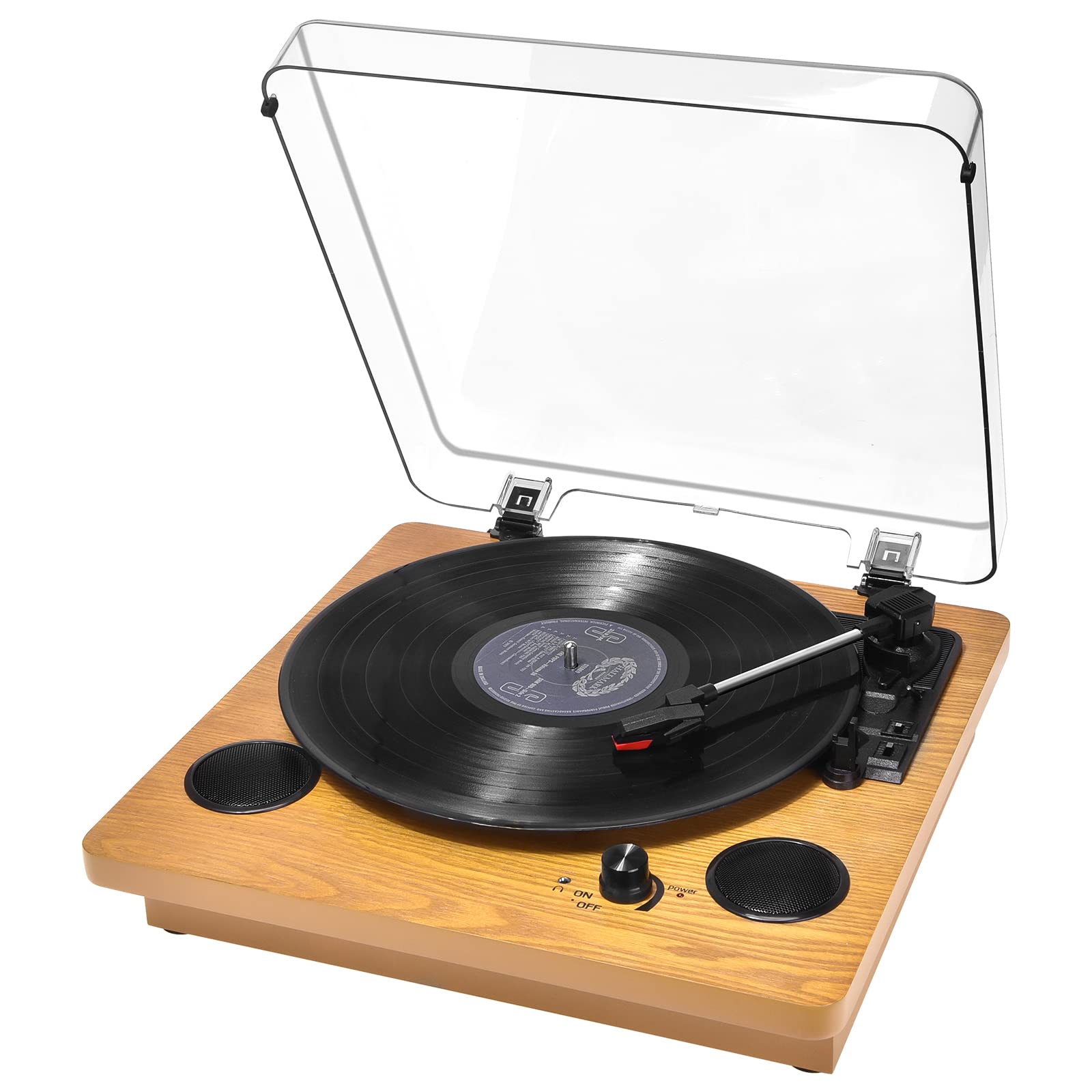 Record Player, Bluetooth Portable Vinyl Turntable and Digital